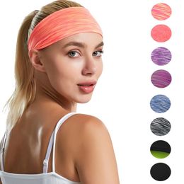 Vrouwen mannen hoofdband sport yoga fitness stretch zweetband haarbanden elasticiteit handdoekhoofdband hoofddeksel absorberen zweetkopband