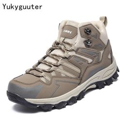 Mujeres zapatos de caminata de hombres al aire libre Trekking Sports Climbing Botas de campamento Nonslip Impermeable para caminar entrenadores de jogging Sneakers 240419