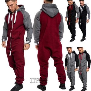 Dames heren hapsed tracksuit zipper one ones jumpsuit dames één stuk playsuit playsuit unisex hoody lange mouw warme set broek1