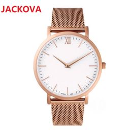 Femmes Hommes Amoureux Montre À Quartz 40mm 32mm Designer De Luxe Montre-Bracelet Populaire Dame Montre De Mode En Acier Inoxydable Maille Horloge Relojes De Marca Mujer