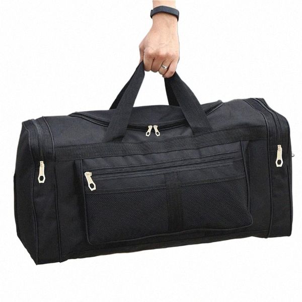 Mujeres Hombres Nyl Travel Duffel Bag Carry Lage Bag Hombres Tote Gran capacidad Weekender Gym Sport Holdall Bolsa de noche Bolsas I0LM #