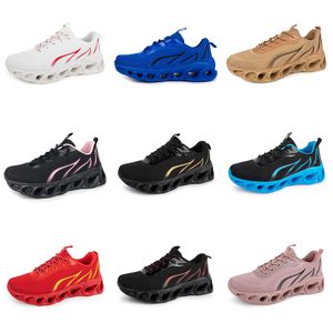 Dames Heren Running GAI Schoenen Zwart Geel Paars Heren Trainers Sport Rood Bruin Ademend Wandelschoenen Outdoor Drie Trends