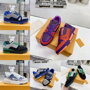 Zapatos casuales para hombre y mujer, zapatos planos de diseñador a la moda con cristales coloridos para mujer, mocasines, zapatillas de deporte con cordones y plataforma para desfile de moda