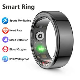 Femmes Hommes Smart Ring Health Surveillant Sé frémissement d'oxygène étanche Sports Sports Fitness Suivi pour Android iOS 240415