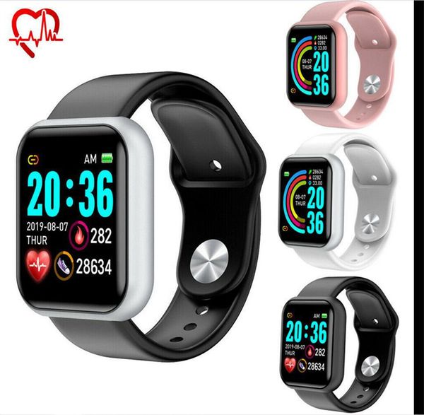 Femmes hommes montres intelligentes montre étanche pour Android IOS électronique horloge Fitness Tracker fréquence cardiaque réelle bracelet en Silicone Smartwatch