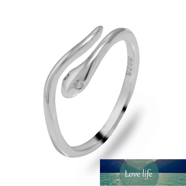 Femmes Hommes Bagues en argent sterling pour un usage quotidien Serpent Bague ouverte réglable Fiançailles Mariage Prix d'usine Conception experte Qualité Dernier style Statut d'origine