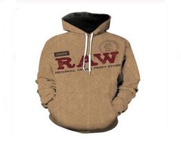 Dames Men Super Raw Rolling Papers 3D Print Casual Crewneck Hoodie Unisex Clothing Harajuku Style Pullover Jackets Brand Quality C3977736