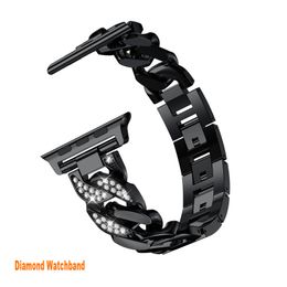 Bracelets en métal fin pour hommes et femmes, pour Apple Watch 45mm 42mm 49mm 38mm 40mm 41mm, Bracelet mince en acier inoxydable pour iWatch SE 8/7/6/5/4/3/2/1