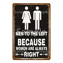 Femmes hommes toilette métal peinture toilettes étain signe décor mural pour homme cave hôtel Pub Bar Fress Wifi métal affiche 20 cm x 30 cm Woo