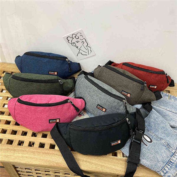 Mujeres Hombres Paquete de cintura Bum Bag para teléfono móvil Unisex Casual Cinturón de viaje Carteras Zip Running Sport Senderismo Bolsa J220705