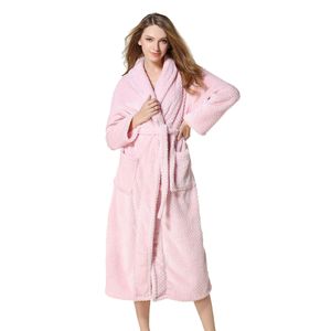 Vrouwen Mannen Winter verlengde Coralline Pluche Sjaal Badjas Lange Mouw Robe Tops Jas Pluche Sjaal Party Bathrobe Dagelijkse kleding