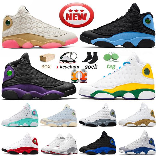 Mujeres Mens Jump Man 13s Zapatos de baloncesto Black Flint Red Jumpman 13 CNY Solefly University Blue Hyper Royal Dhgate Sports Entrenadores criados con la caja 47