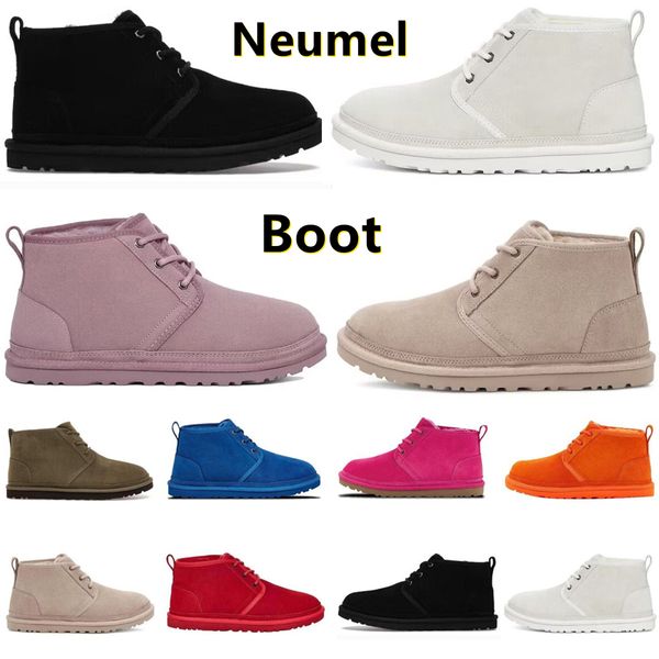 Diseñador Neumel Mini Plataforma de nieve Botas Tazz Tasman Tobillo de botas CHESUT CHESUT Triple Blanco Blanco Berry Mantenga Wool Lool Real Cuero zapato