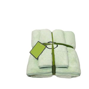 Femmes hommes serviettes de créateurs serviette de mode ensemble 2pcs vert bleu corail velours débarbouillette unisexe doux au toucher pratique serviette de bain multicolore populaire JF004 C23