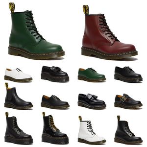 Femmes Hommes Doc Martins Designer Bottes AirWair Plateforme Cheville Martin Boot Haute Doc Martens Rose Jadon Cuir Lisse Nappa Classique Hiver Neige Bottines Chaussures Plates Basses