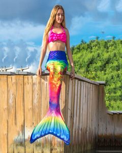 Vrouwen Zeemeermin Staarten voor Zwemmen Volwassenen Meisjes Swimmable Kostuum Cosplay Baden Strand Badpak Zomer Badmode Staarten Kleding8012576