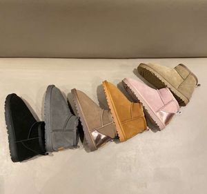 Mujeres Mini botas de nieve Botas de invierno Gamuza clásica Mantener caliente Felpa Castaño Gris Hombres Mujer 5854 Diseñador impermeable sobre los botines de tobillo Zapatos 36-41 UGGsity