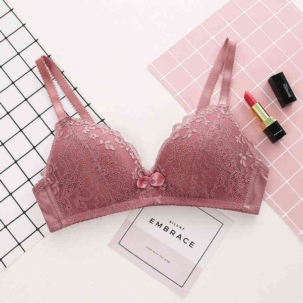 Mujeres Multi Color Sexy Ropa interior Sujetadores sin costuras Thin Push Up Lencería Wireless Brasserie Abc Cup Top grande Bralette Girl Fashion L220726