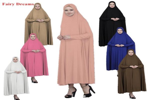 Mujeres musulmanas Abaya marroquí Dubai Turquía Jubah ropa islámica negro rosa azul púrpura blanco vestido Hijab Kaftan Robe Musulman4573918