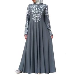 Femmes Hobe musulman Abayat Kaftan Big Swing Robe Loose Ramadan Hijab Robes Islamic Vêtements Caftan Marocain Abaya Dubai S-5XL 240415