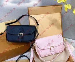 Mujeres Nano Diane Bag Designer Handbag Tote M83566 Luxury Leather Hombina Crossbody Bolsas Billetera de embrague Pursos Ladies Messenger Flip Sacoche