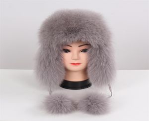 Vrouwen Natuurlijke Bont Russische Ushanka Hoeden Winter Dikke Warme Oren Mode Bomberhoed Vrouwelijke Echte Echte Caps 2010198079345