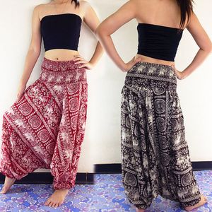 Women New Fashion Ladies Comfy Beach Baggy Boho Wide Leg Pants Hippie Women Harem Pants Trousers