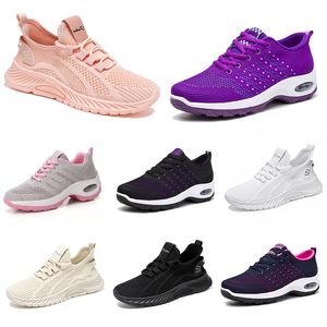 Femmes nouvelles chaussures Men Chaussures roulent en randonnée plate douce Sole Fashion Purple blanc noir confortable Couleur sportive Blocage Q68 Gai 886 WO 85465