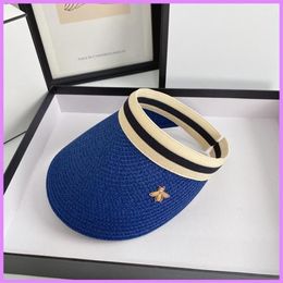 Женская новая соломенная шляпа, дизайнерский козырек, женская каскетка, летняя уличная мужская шляпа Top249U