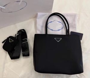 Bolso bandolera de lona para mujer, bolsos triangulares de nailon P, bandolera de hombro negra, bolso de mano, monedero con letras, cintura para mujer, mochila con cremallera de gran capacidad para compras