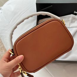 Vrouwen Odette Cameratas Designer Handtas Luxe Zwart Bruine Schoudertas Koe Lederen Mini Crossbody Tas Mode Stijl Mini Portemonnees Merk