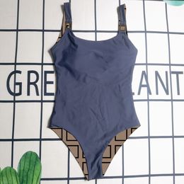 Femmes une pièce avec des coussinets marron noir avec lettre push up lettres de maillot de bain baignade Lululy lemens adapter les vacances de voyage 123