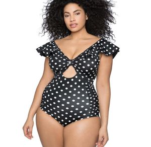 Vrouwen Onepiece Suits Polka Monokini Lady 50 Plus Size Girl Swimming Equipment Female Water Sports Sportwear For Ladies Fashion C1350741