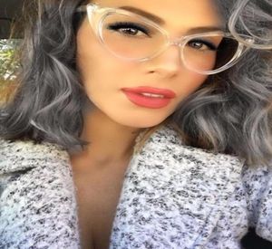Mujeres anteojos ópticos de gafas transparentes de ojo óptico