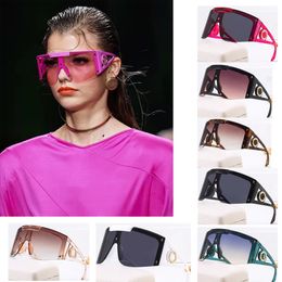 Übergroße Sonnenbrille für Damen, große Flamme, siamesische Sonnenbrille, UV-Schutz, modische Persönlichkeit, Lunettes De Soleil, Strandbrille