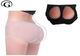 Femmes sous-vêtements rembourrés faux fesses fesses Butter Booty Shaper Silicone Enhancers amovible inserts Control Pagtise Prayger Firm 2103673525