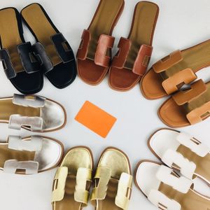 Vrouwen Parijs Sandalen Strand Glijbaan Klassieke Platte Slippers Mode Ontwerpen Oranje Slijtage Schoenen
