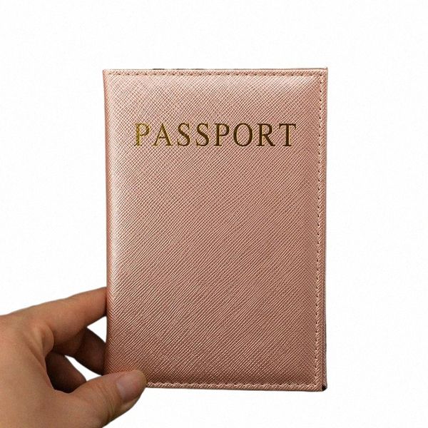 Couverture de passeport pour femmes PUPAL PU PU COUVERTES POUR CUIR POUR LES PASSPORTS ORGANISATION DE VOYAGE PATSJESHOUDER PASSPORT PRÉTECTEUR U4VQ #