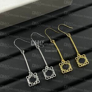 Pendientes colgantes para mujer, joyería, pendientes chapados en oro y cobre de latón retro, pendientes con paquete de caja de regalo