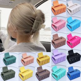 Vrouwen plastic haarklauwen krab klemmen vaste kleur klein formaat haarklauw clip hoofdband haarspeld hoofdtooi mode haaraccessoires