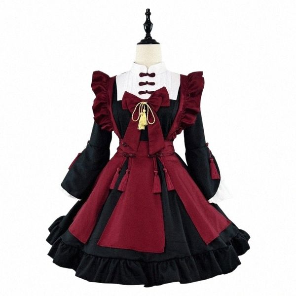 Femmes Plus Size Halen Gothic Maid Devil Cosplay Costumes Sweet Lolita Cat Girl Bunny Party Princ Dr Sissy Waitr Nouveau N2wK #