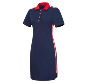 Femmes Plus taille à manches courtes Polo T-shirt Top Stripe Bodycon MIDI Robe crayon T1906083097625