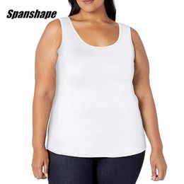 Tiga de tanque de talla de talla de gran tamaño suelta Tanks modales sueltos de la camiseta Maneveless blusa tops femenino