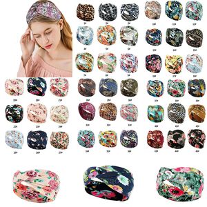 Dames Afdrukken Haarband Boheemse Print Oor Moffen Hoofdbanden Zweet Absorberende Yoga Hoofdband Fashion Style Wide-BreiRimmed Tulband DB627