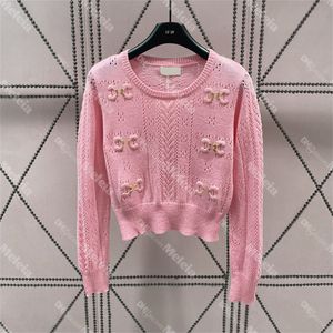 Dames pullover sweater geborduurd breiwerk voor dames Zwart gebreide holle sweaters gratis maat