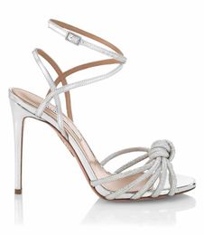 Vrouwen pompen sandaal sexy strass schoenen schoenen enkelband merk hoge hakken celeste glitter lederen sandalen met originele doos 35-42