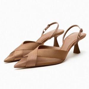 Vrouwen Pompen Party Bruiloft Schoenen Zomer Hoge Hakken Stiletto Puntige Slingbacks Sexy Transparante Schoenen Hakken Sandalen Dames 240129