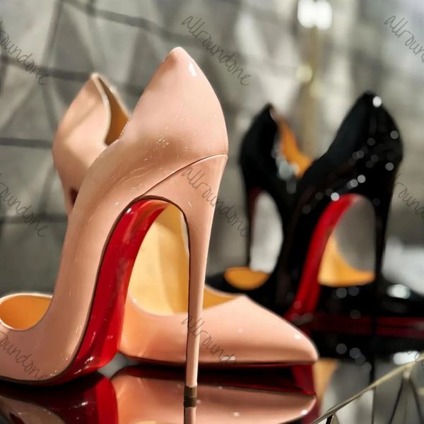 Femmes pompes Sexy orteils ponités talons hauts mode bureau Stiletto fête rouge chaussures de mariage femme confort femmes chaussures taille 34-44