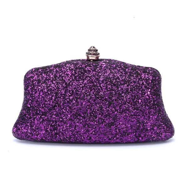 Femmes violet/rouge/rose pierres soirée pochette diamant paillettes mariage pochette sac à main et sac à main fête banquet chaîne sac à bandoulière 231222