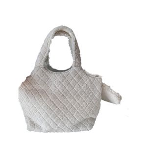 Sac Gotot en velours diamant, sac à bandoulière sous les bras, sac seau, sac de shopping de grande capacité, porte-monnaie pour femmes